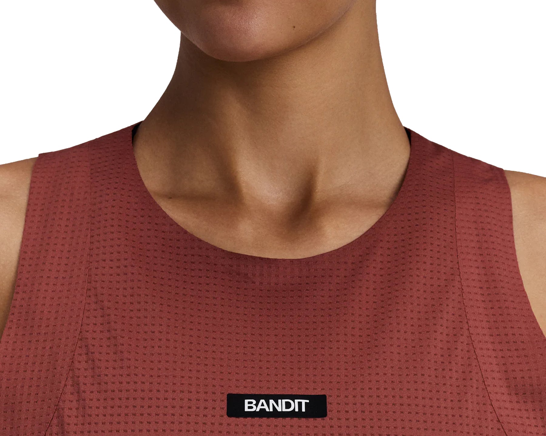 Bandit GeoMesh™ Race Singlet Mahogany Women