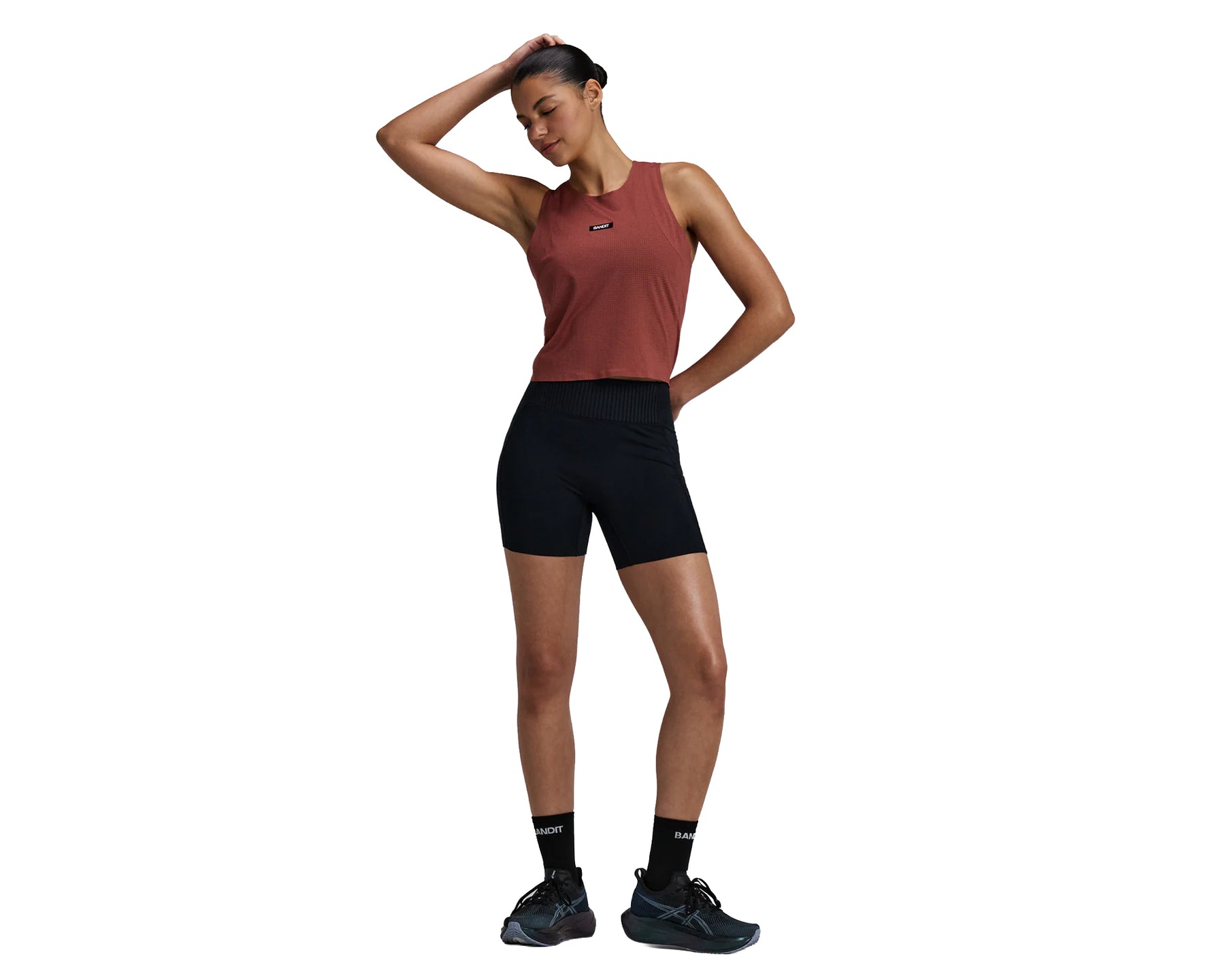 Bandit GeoMesh™ Race Singlet Mahogany Women