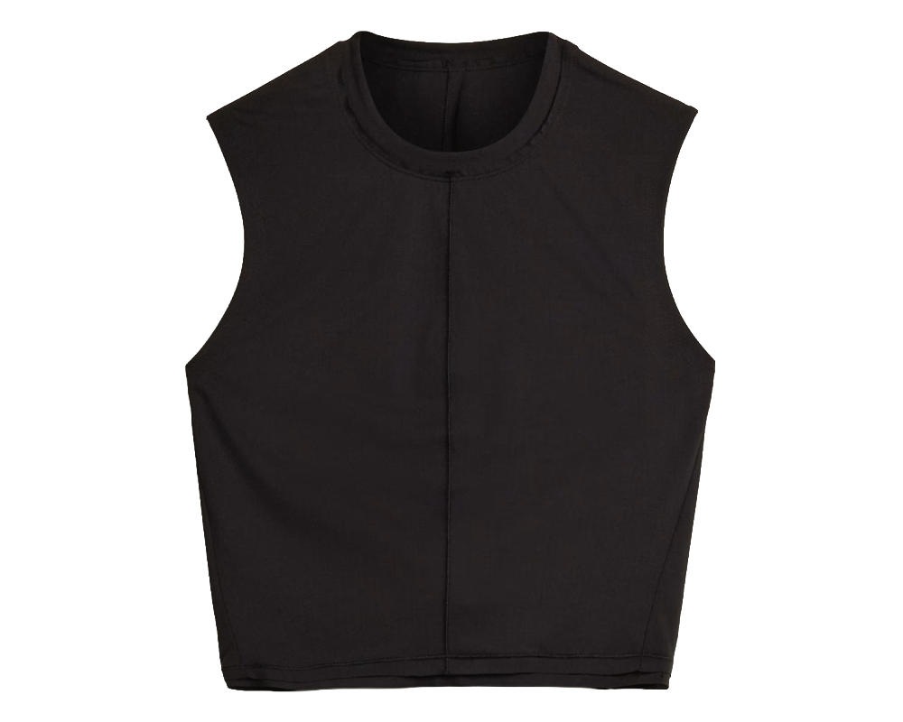 Playera corta sin mangas Adidas Y-3 Mujer Black