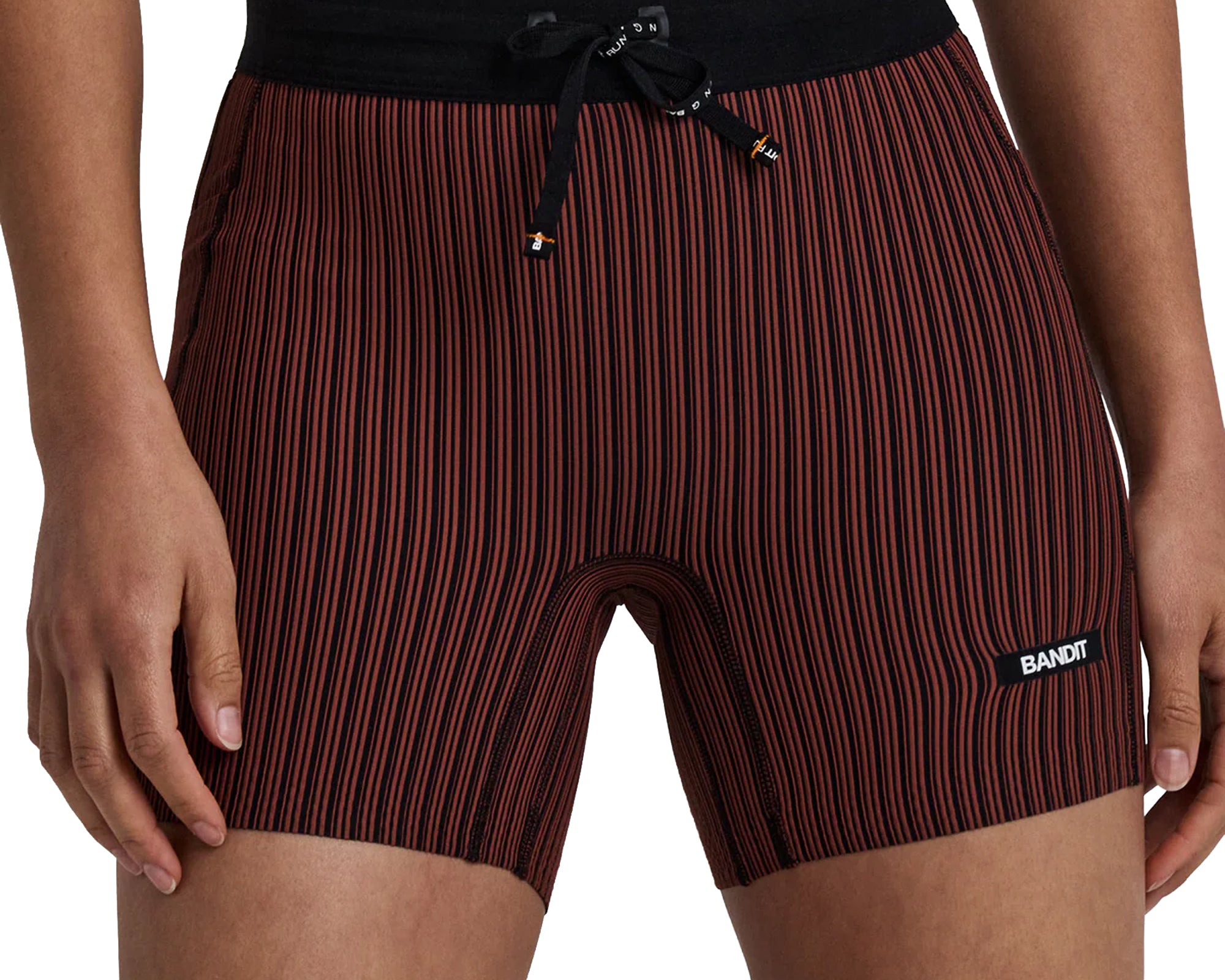 Bandit Striped Cadence™ 5" Compression Shorts Mahogany/Black - Women's